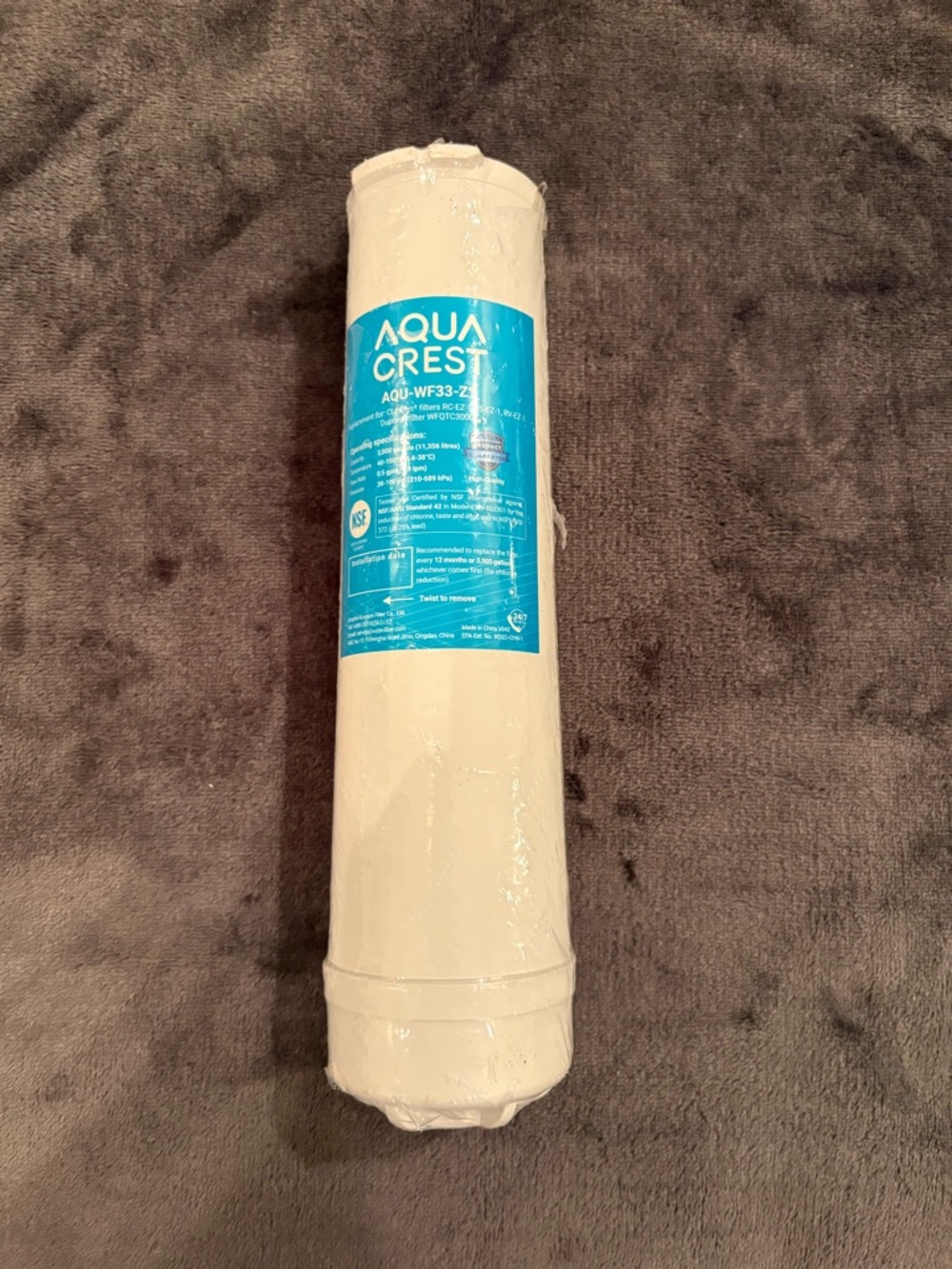 AquaCrest AQU-WF33-Z1 Water Filter